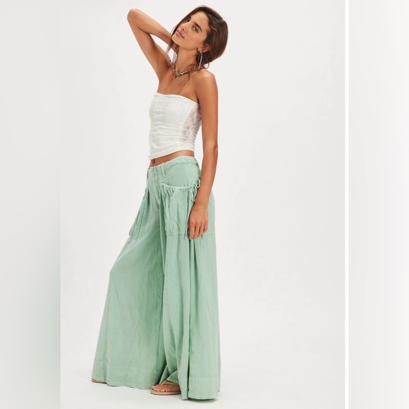 FREE PEOPLE Miss You Most Wide-Leg Pants - Picture 2 of 15